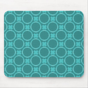 Turquoise Quirky Charm Mousepad