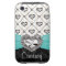 Turquoise Rhinestone Heart iPhone 3 Case Mate