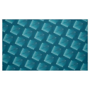 Turquoise ribbons fabric