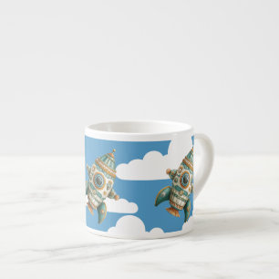 Turquoise Rockets Espresso Cup