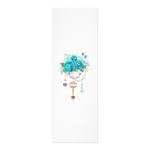 Turquoise Roses with Keys Photo Print