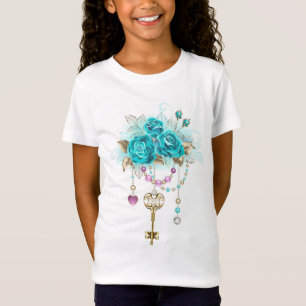 Turquoise Roses with Keys T-Shirt