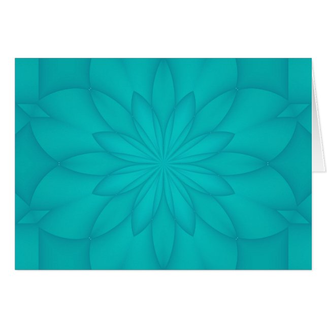 Turquoise Rosette (Front Horizontal)