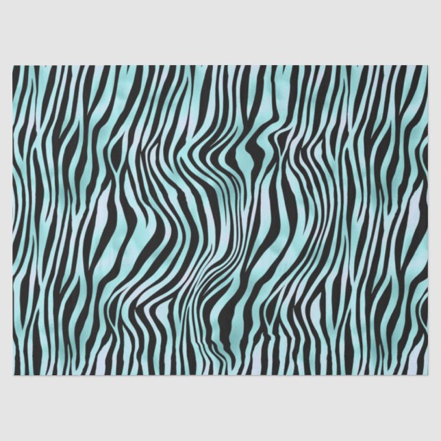 Turquoise Safari Series Design 7 Tissue Paper (Front)