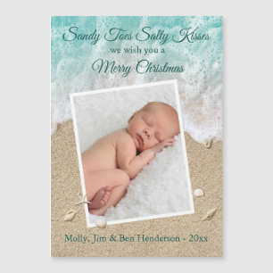 Turquoise Sandy Toes Salty Kisses Merry Christmas