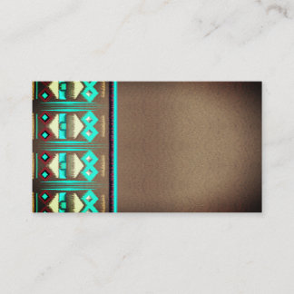 Turquoise Santa Fe style business cards