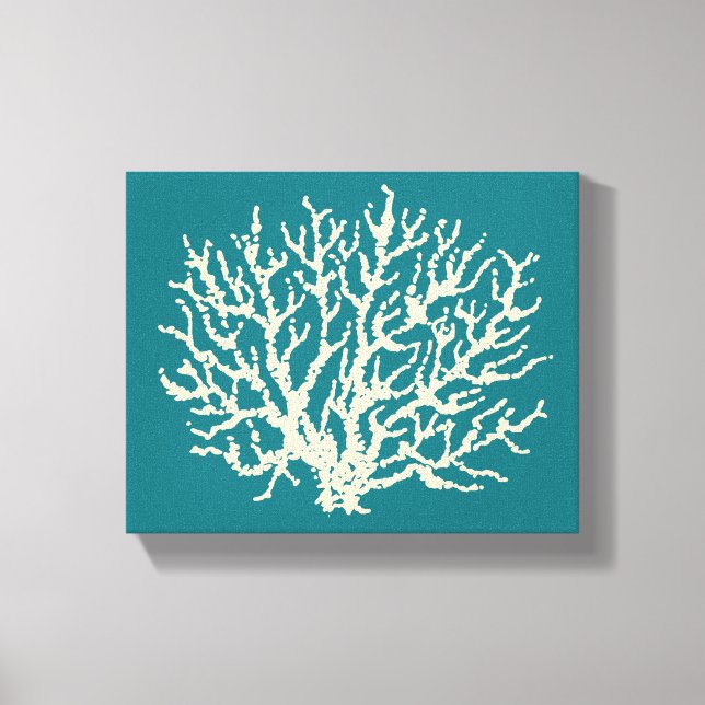 Turquoise Sea Coral Wall Art (Front)
