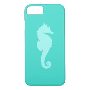 Turquoise Sea Horse 2 iPhone 8/7 Case