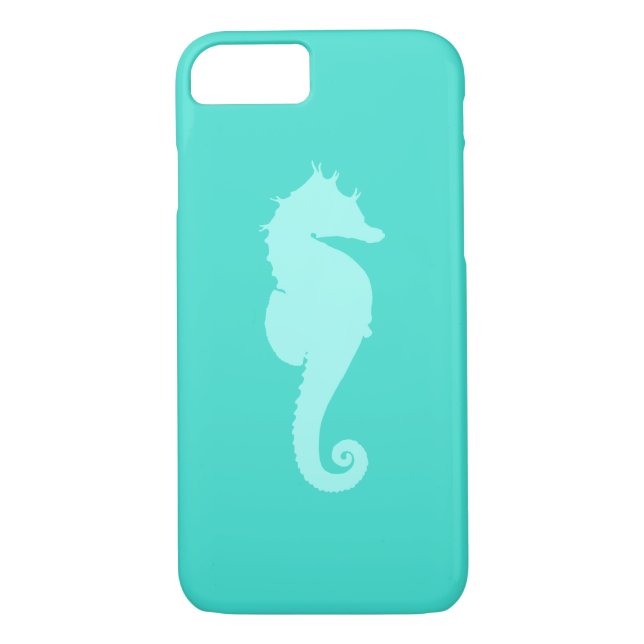 Turquoise Sea Horse 2 Case-Mate iPhone Case (Back)
