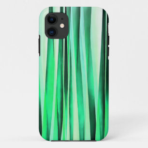 Turquoise Serenity Stripy Pattern iPhone 11 Case