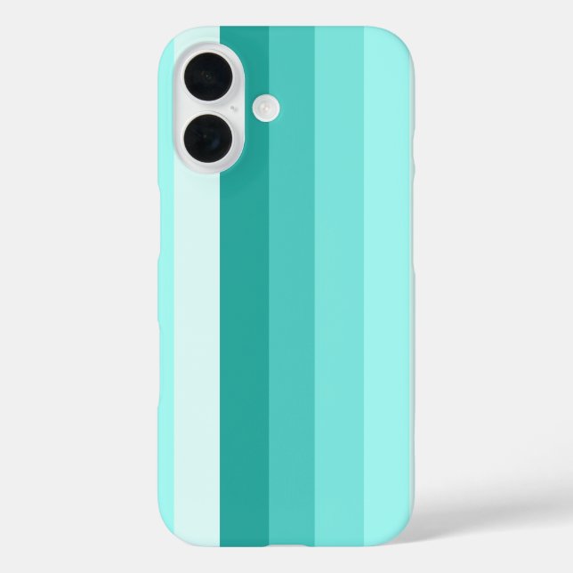 Turquoise shadow stripes Case-Mate iPhone case (Back)