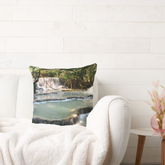 Turquoise shard at Tat Kuang Si Cushion