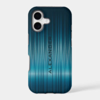 Turquoise Shiny Carbon Fibre Look