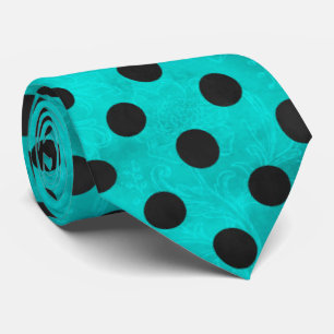 Turquoise Skulls and Sunflower Series Design 12 Tie
