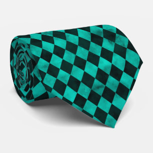 Turquoise Skulls and Sunflower Series Design 13  Tie