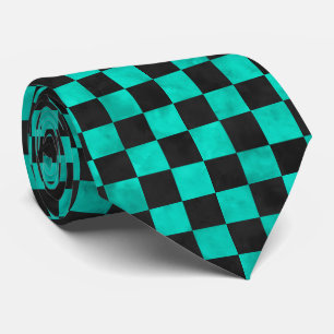 Turquoise Skulls and Sunflower Series Design 6 Tie