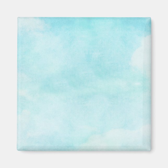 Turquoise sky background magnet (Front)
