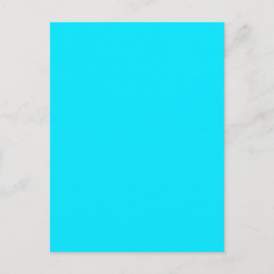 Turquoise Sky Blue Colour Customise This Postcard