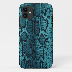 Turquoise snake skin iPhone 11 case
