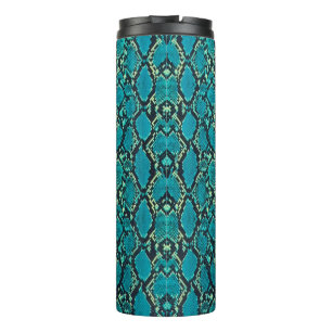 Turquoise Snakeskin Thermal Tumbler