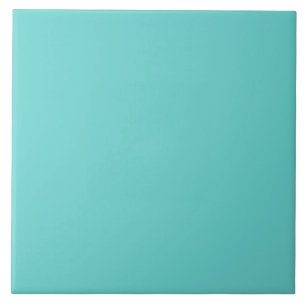 Turquoise solid color tile