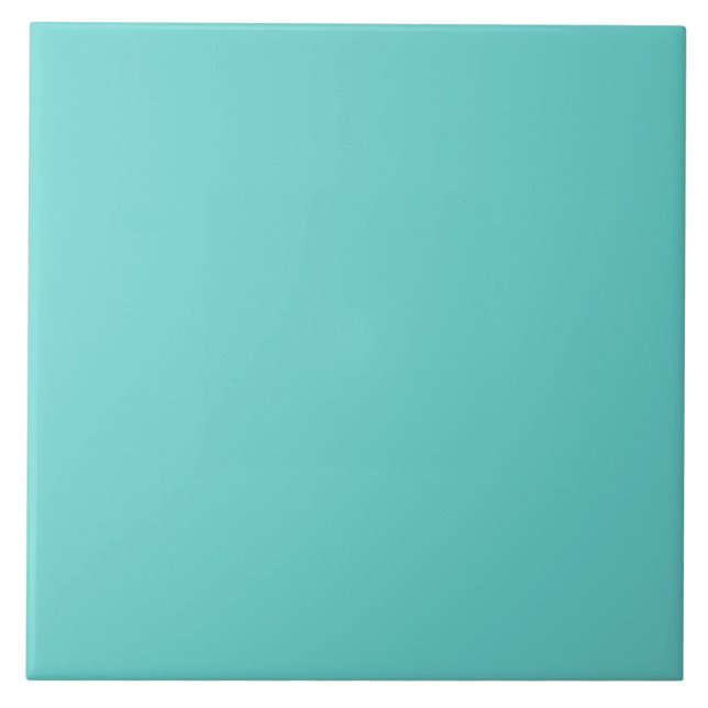 Turquoise solid colour tile (Front)