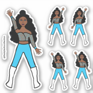 Turquoise Spark  Dancer Stickers #1