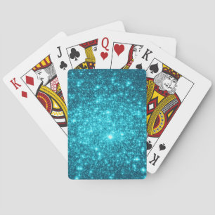 Turquoise Sparkle Playing Cards