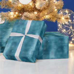 Turquoise Sparkle Wrapping Paper