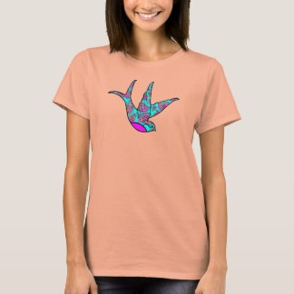 Turquoise Sparrow Large T-Shirt
