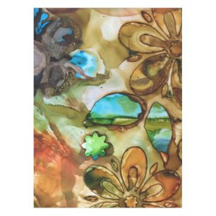 Turquoise Splash Table Cloth