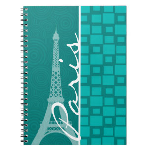 Turquoise Squares; Paris Notebook
