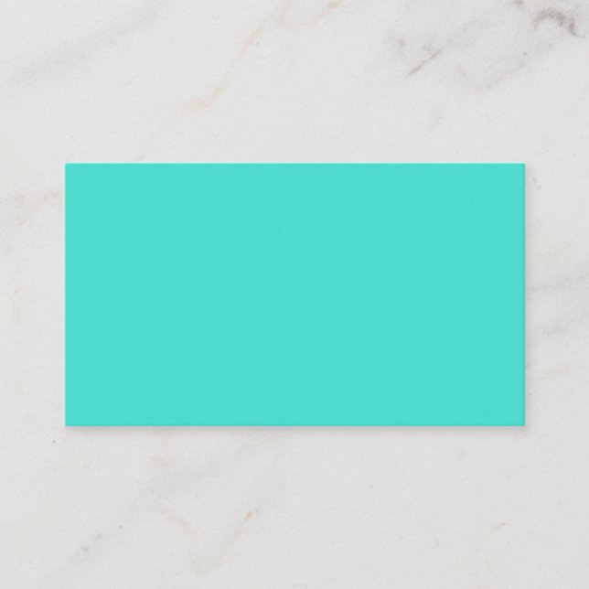 Turquoise Standard Business Card (Front)
