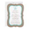 Turquoise Starfish Beach Burlap Bridal Shower