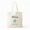 Turquoise Starfish Bridesmaid Tote Bag for Wedding