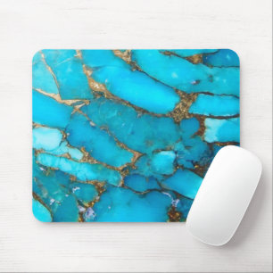 turquoise stone mouse mat