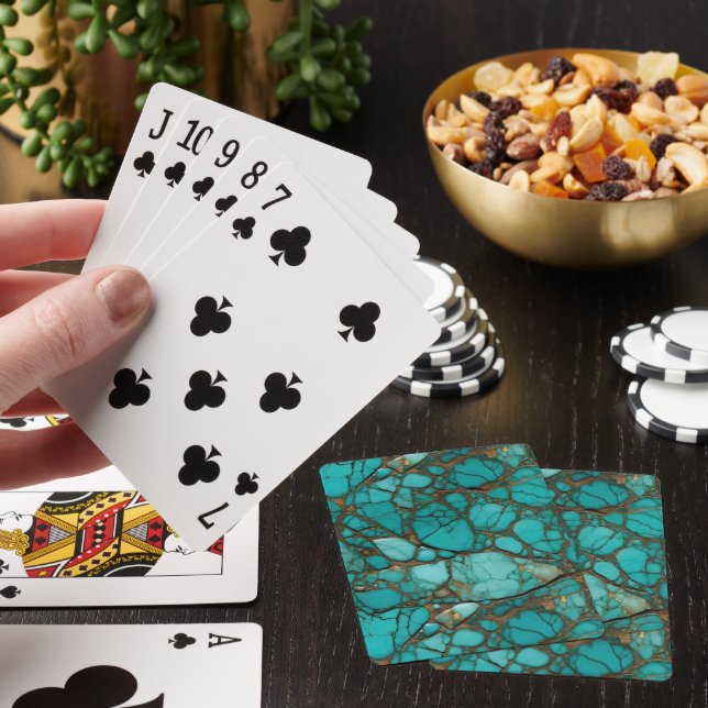 Turquoise Stones Playing Cards (In Situ)