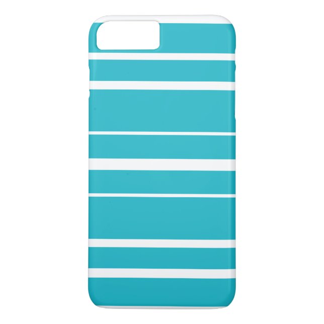Turquoise Striped Summer CricketDiane Nautical Case-Mate iPhone Case (Back)