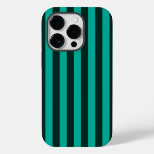 Turquoise Stripes Background Ready to Customise Case-Mate iPhone 14 Pro Case