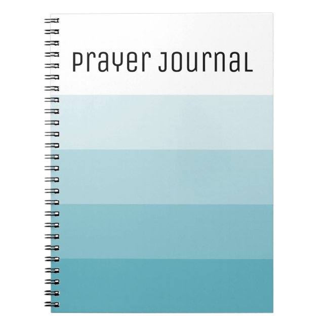 Turquoise Stripes Prayer Journal (Front)
