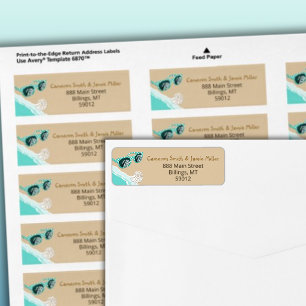 Turquoise Sun Glasses Beach Return Address