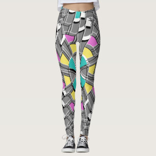 Turquoise Swirl - Leggings