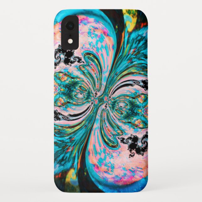 Turquoise Swirl Melt iPhone / iPad case (Back)