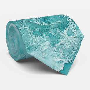 Turquoise Swirl Mens Neck Tie