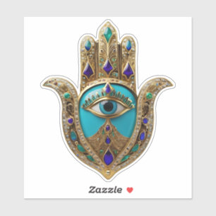 Turquoise Third Eye Hamsa