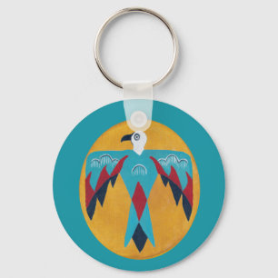 Turquoise Thunderbird Key Ring