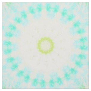 Turquoise Tie Dye Groovy Retro Fabric