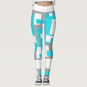 Turquoise Tranquillity Funky Leggings