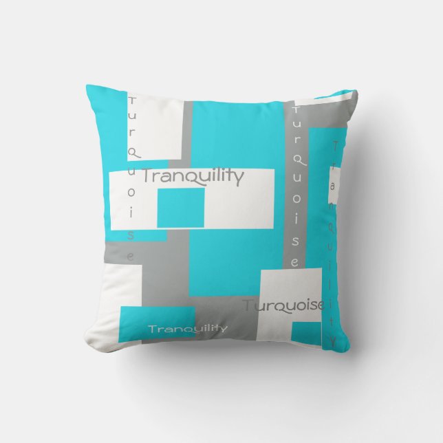 Turquoise Tranquillity Pillow (Front)