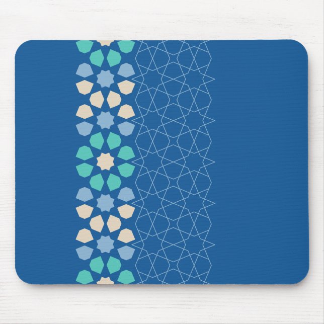 Turquoise Tranquillity Rhythm Mouse Mat (Front)